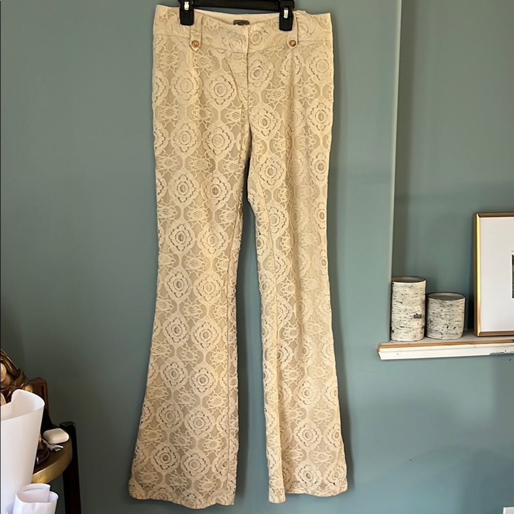 SW3 BESPOKE KENSINGTON LACE PANT IVORY
